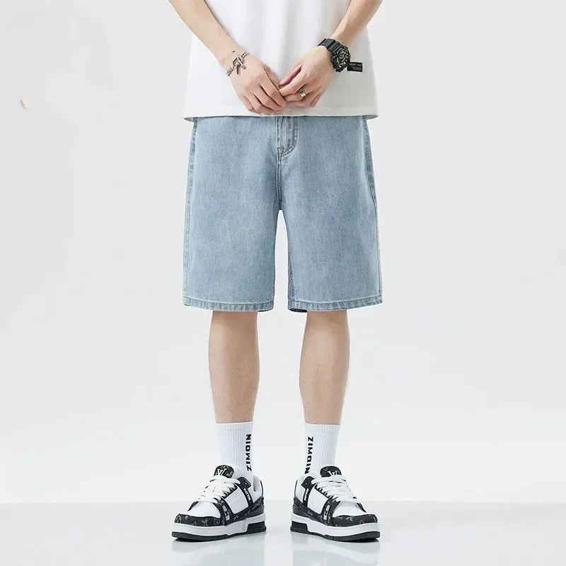 Classic Blue Denim Summer Short
