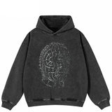 Caged Mind Black Washed Hoodie