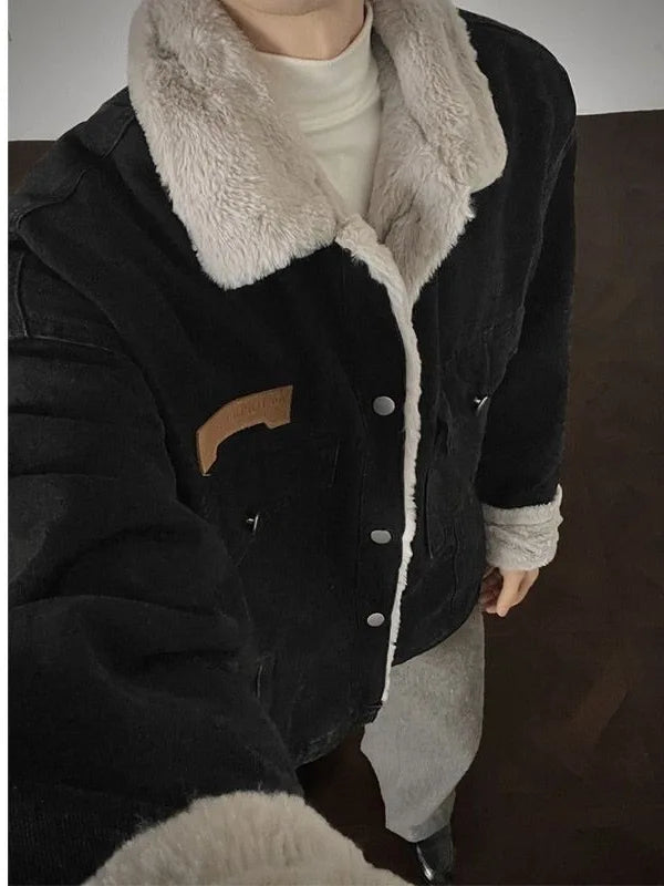 Y2K Sherpa Denim Jacket