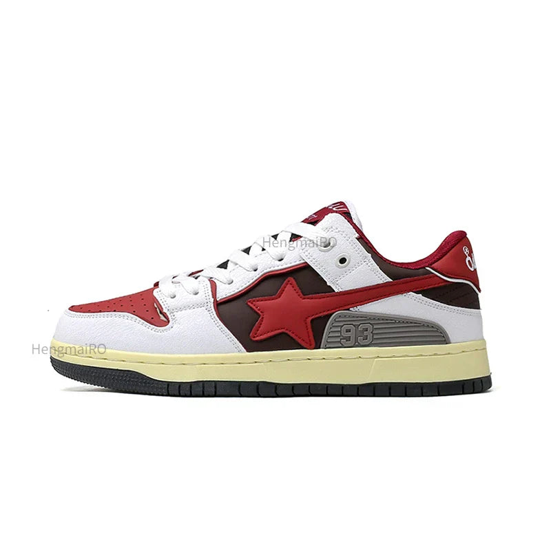 School Retro Multicolor Star Sneakers for Couples