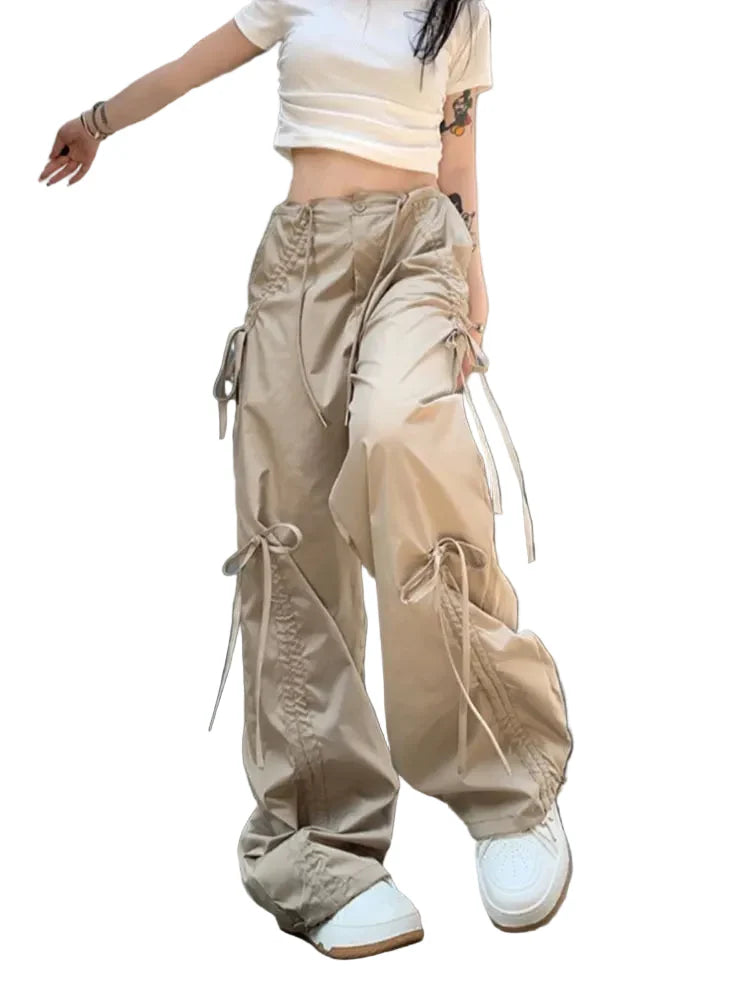 Model wearing the khaki Tailored Cargo Utility Pants