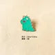Recreational Pixel Style Dinosaur Carton Metal Brooch
