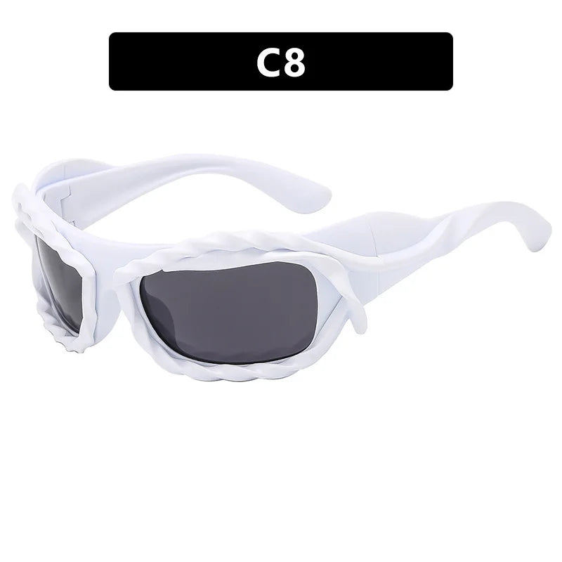 Y2K Twisted Irregular Sunglasses