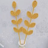 Hand-knitted Crochet Bouquet Woven Leaves Valentine's Day
