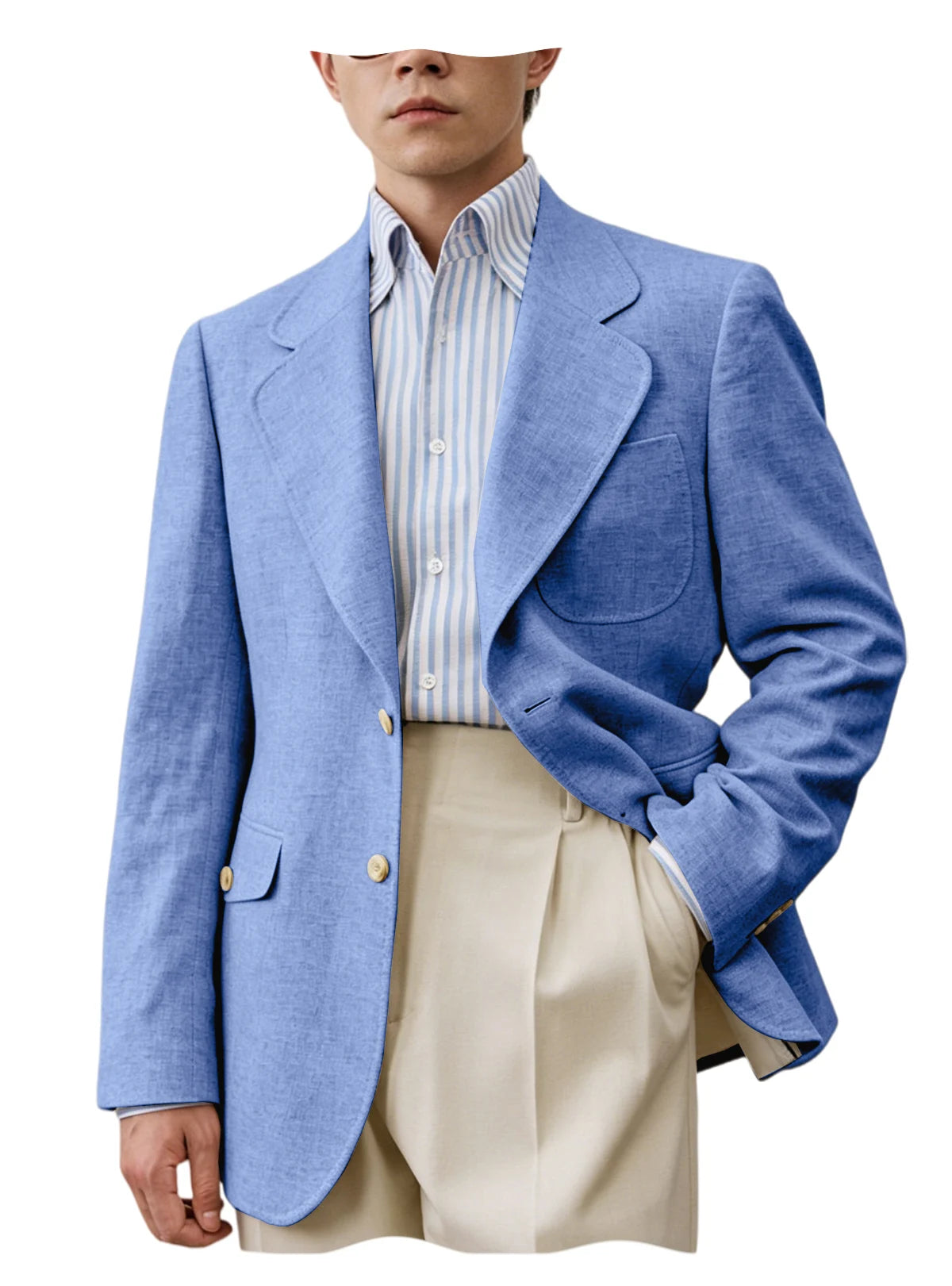 Men's Linen Casual Blazer