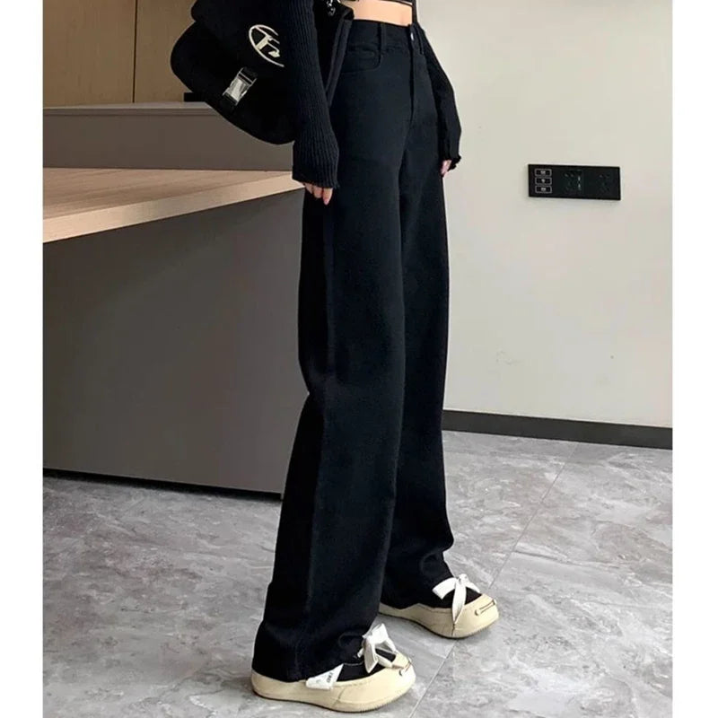Straight Fit High Waist Jeans