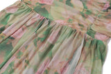 Ruched Floral Maxi Dress