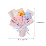 Vintage Handmade Mini Bouquets Crochet Flowers