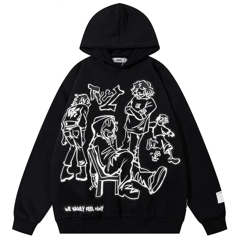 Cartoon Youth Life Hoodie