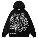 Youth Life Cartoon Print Hoodie