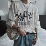 Korean Style Letter Print T-Shirt