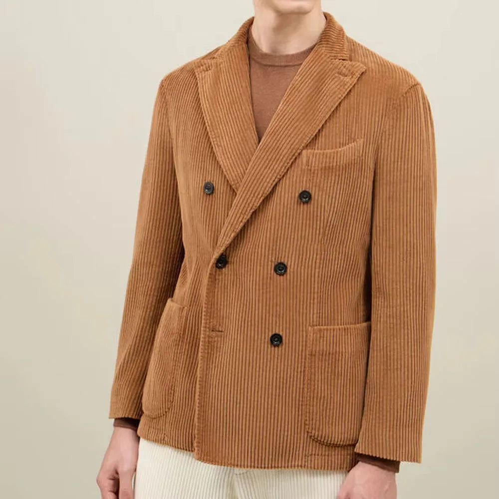 Men's Brown Corduroy Old Money Blazer
