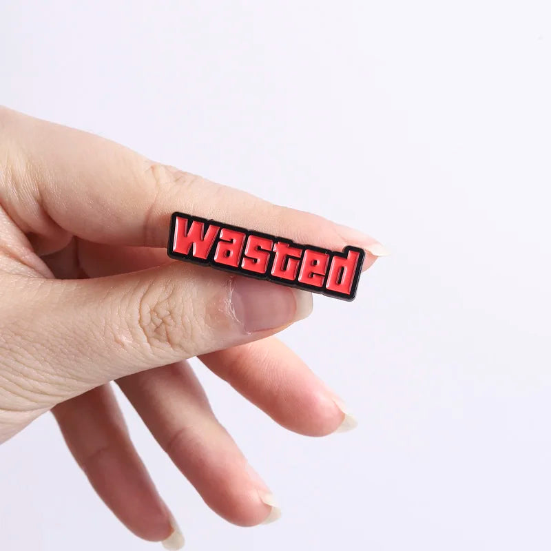 Wasted Enamel Pins
