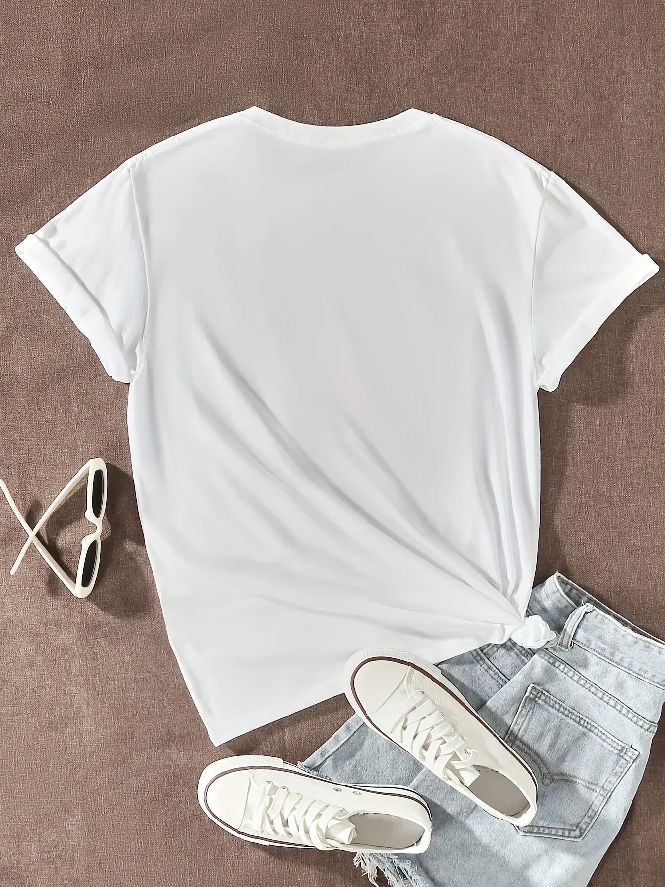 Vibrant Orange Crew Neck Short T-Shirt
