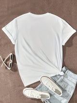 Vibrant Orange Crew Neck Short T-Shirt
