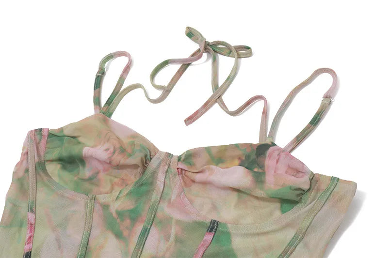 Floral Ruched Maxi Dress