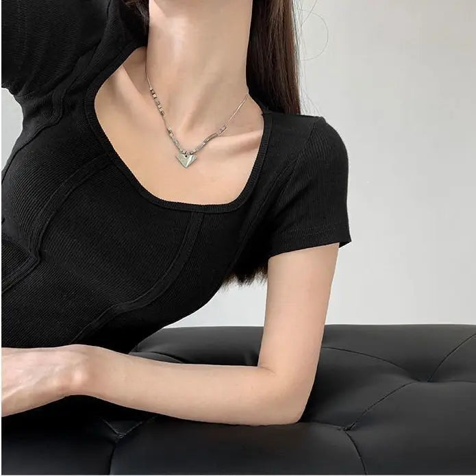 Spicy Desire Pure Cotton Slim Fit Crop Top