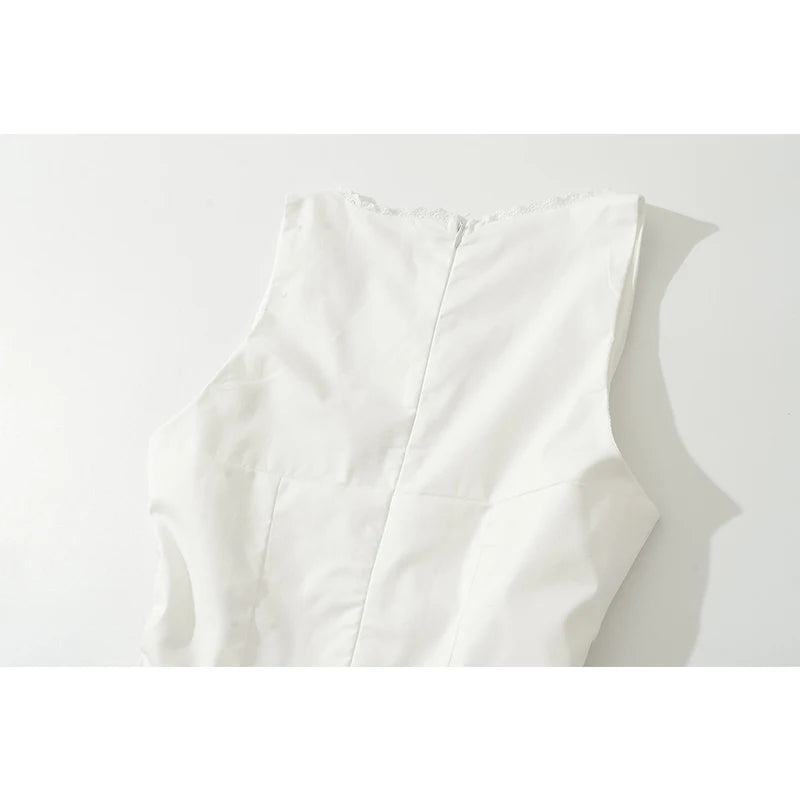 Women's V Neck Sleeveless Mini Dress