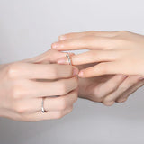 Vintage Shiny Sterling Couple Ring