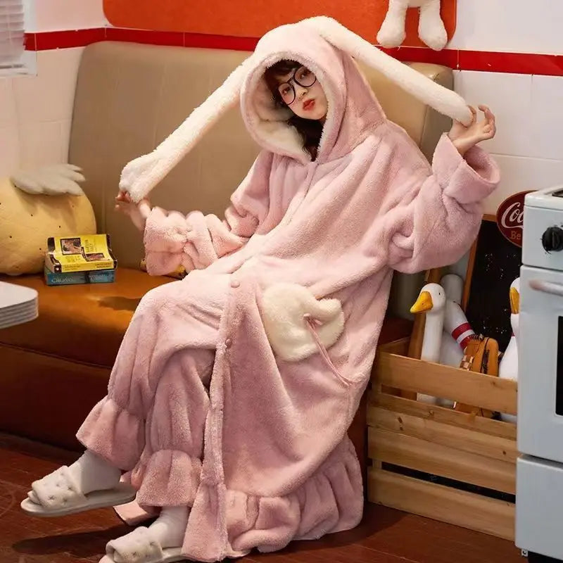 Thickened Oversize Home Wear Cute Pyjamas