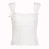 Coquette White Backless Top