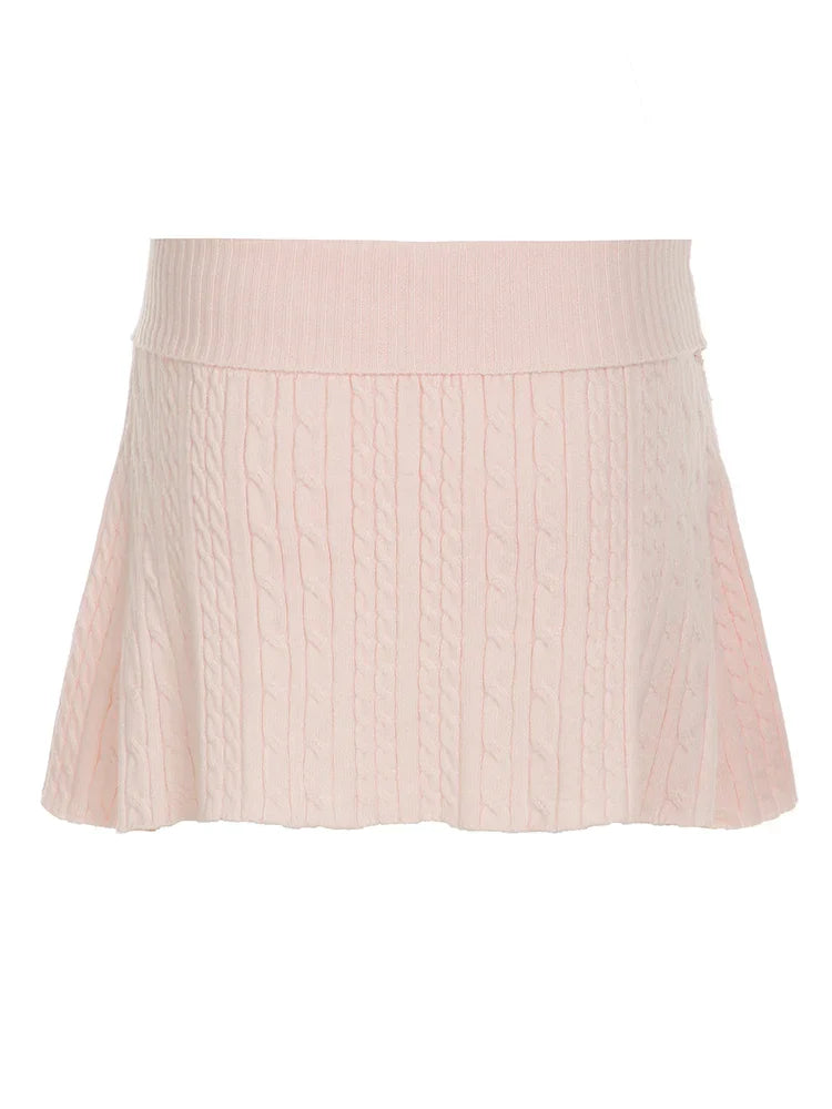 Soft Girl Pink Mini Skirt