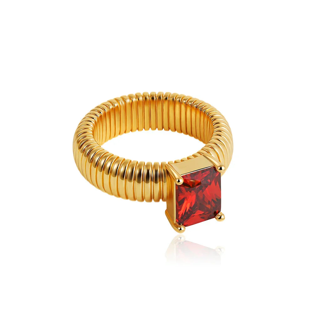 Vintage Golden Chunky Rings