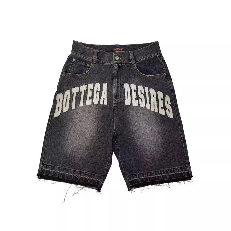 Retro American Style Denim Shorts