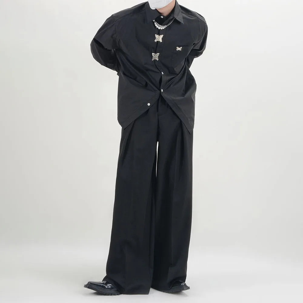 Grunge Pleated Style Pants