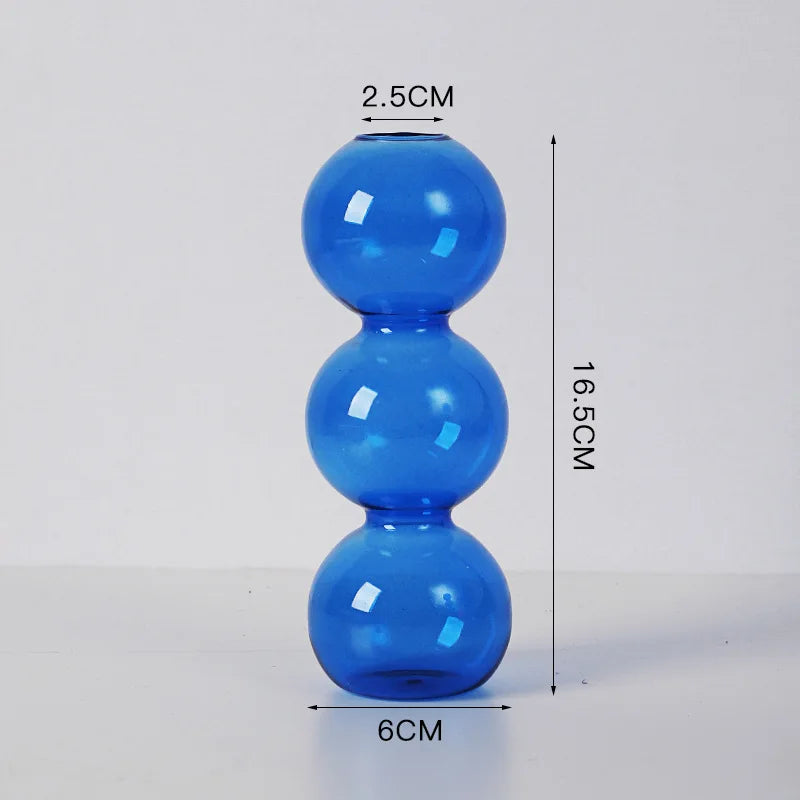 Blue Candle Holder Vase