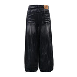 Trendige Batik-Hose mit weitem Bein