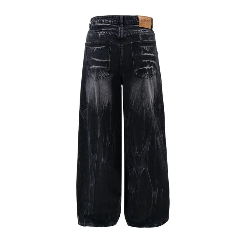 Trendige Batik-Hose mit weitem Bein