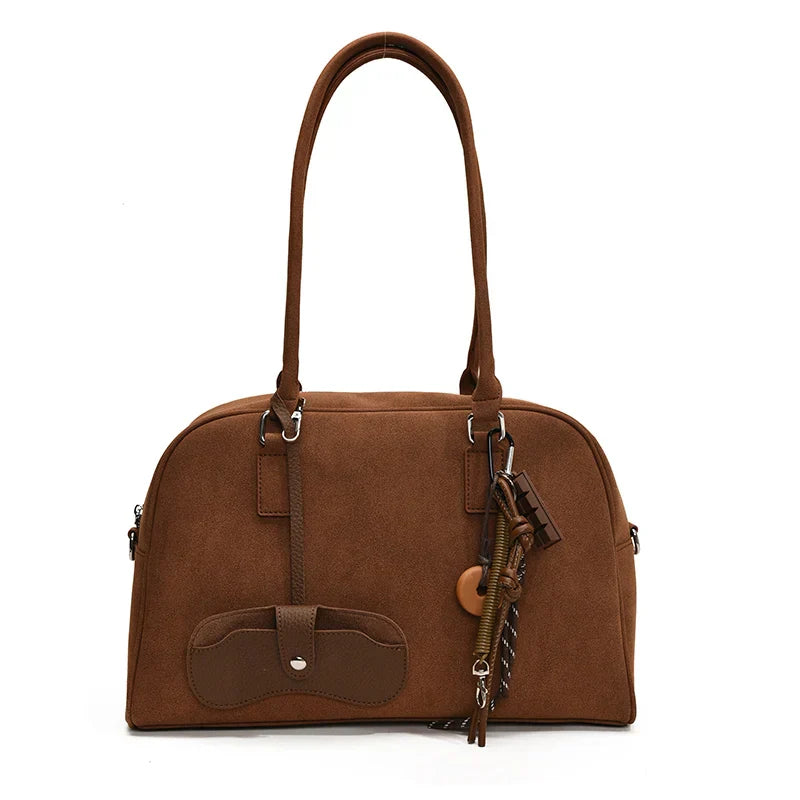 Corporate Girl Fancy Solid Color Shoulder Bag