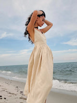 Summer Linen Midi Dress