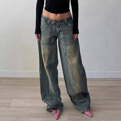 Y2K Baggy Faded Jeans