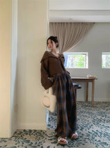 High Waisted Vintage Plaid Pants