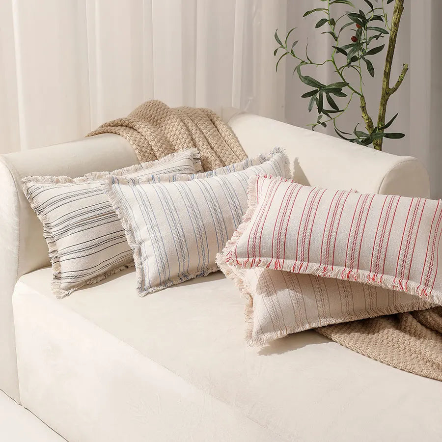 Casual Decorative Striped Throw Pillow Cover