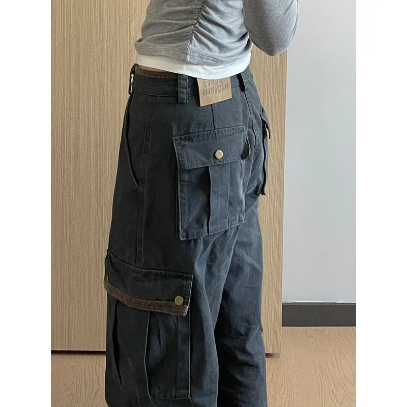Pantalones Cargo Informales Vintage para Mujer