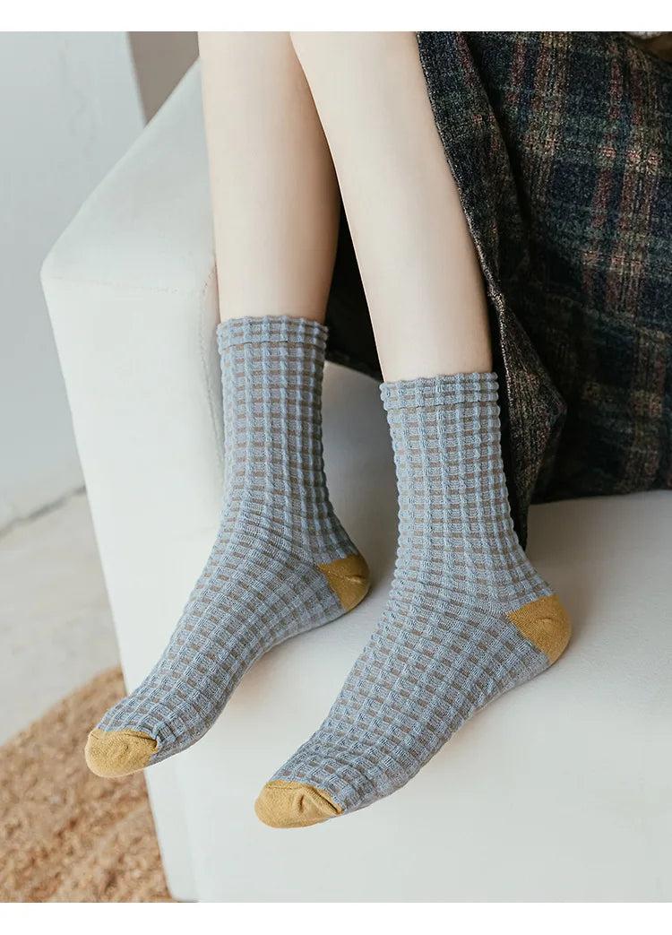 Plaid Retro Thick Socks