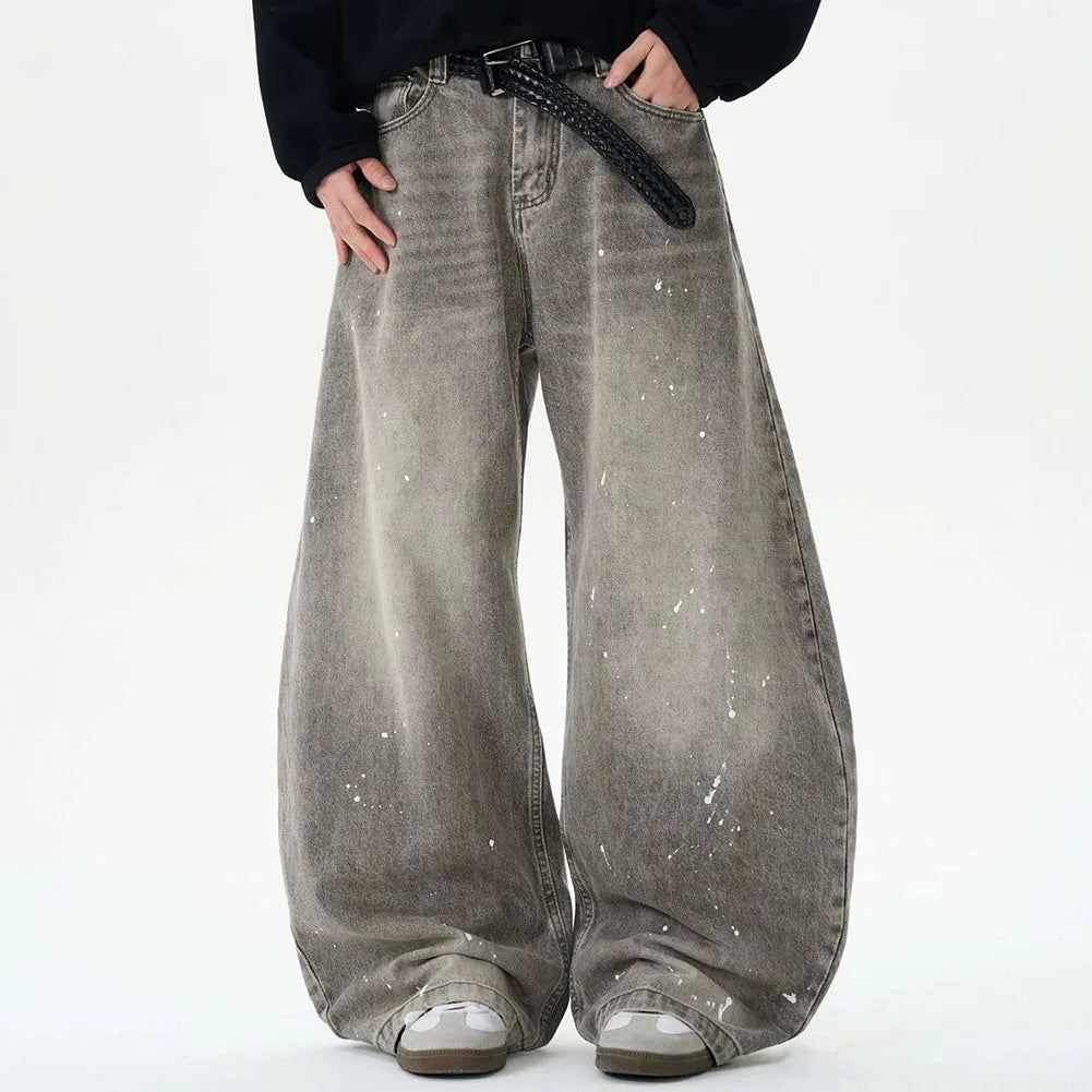 Y2K Washed Wide Leg Jeans