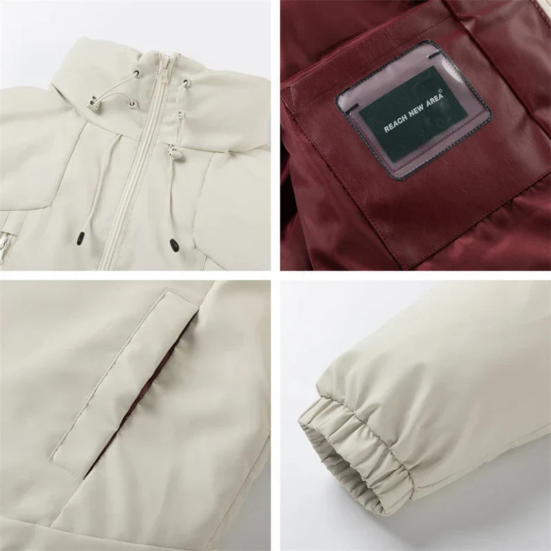 Heavy High Collar Winter Puffer Jacket