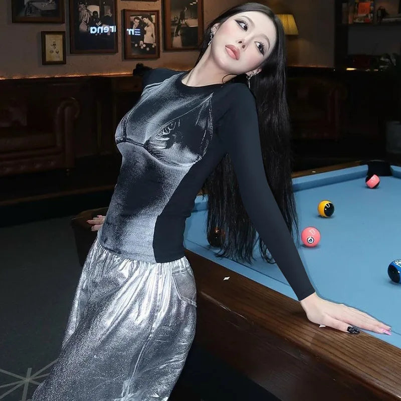 Acubi 3D Body Print Top