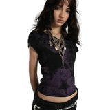 Aesthetic Star Print Grunge T-Shirt