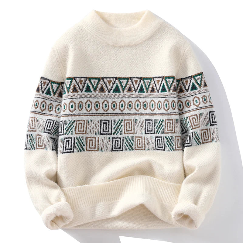 Geometric Pattern Ancient Sweater