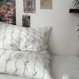 Solid Color Simple Striped Pillowcase
