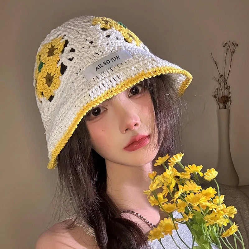 Knitted Hollow Fisherman Hat