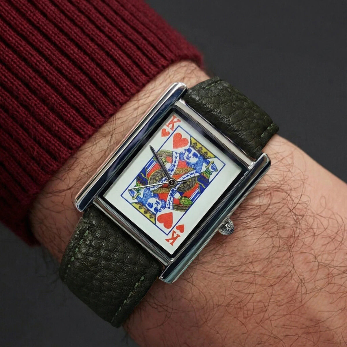 King Card Leather Watch