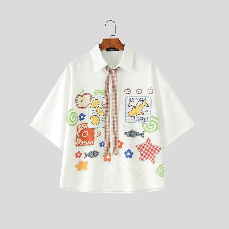 Lemon Shark Colorful Print Shirt