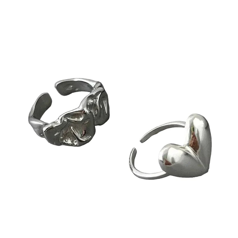 Silver Love Heart Ring