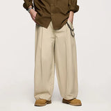Wide Leg Japanese Thick Cargo Pants